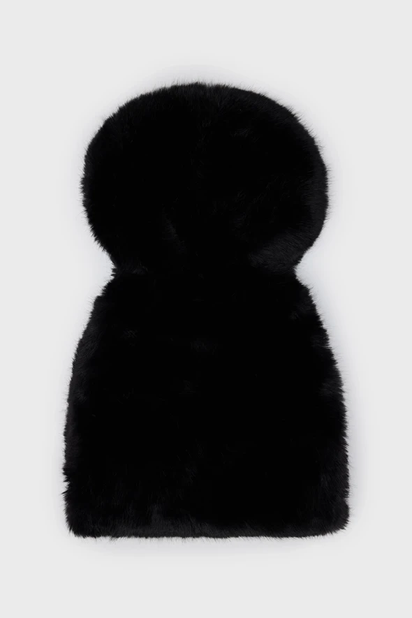 Fur Cap - Black - 1