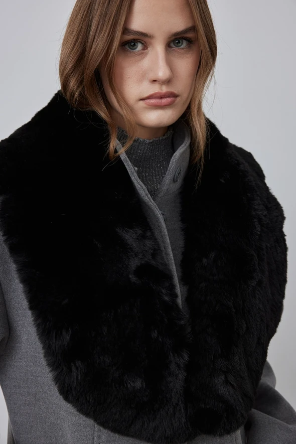 Fur Collar - Black - 1