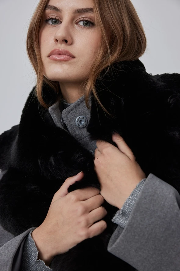 Fur Collar - Black - 4