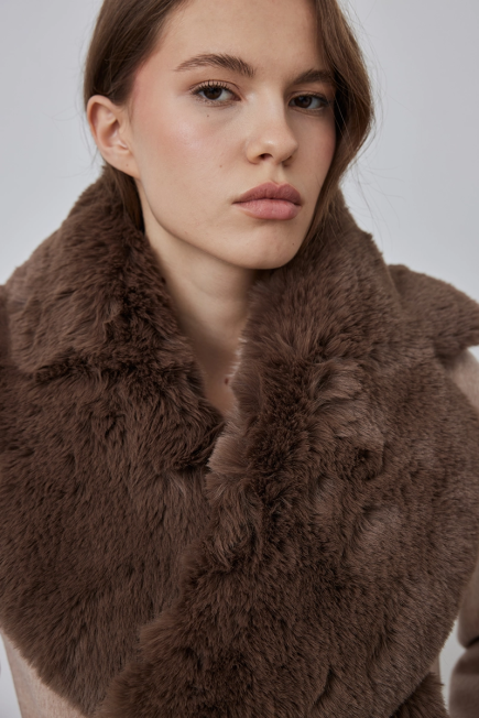 Fur Collar - Brown Brown