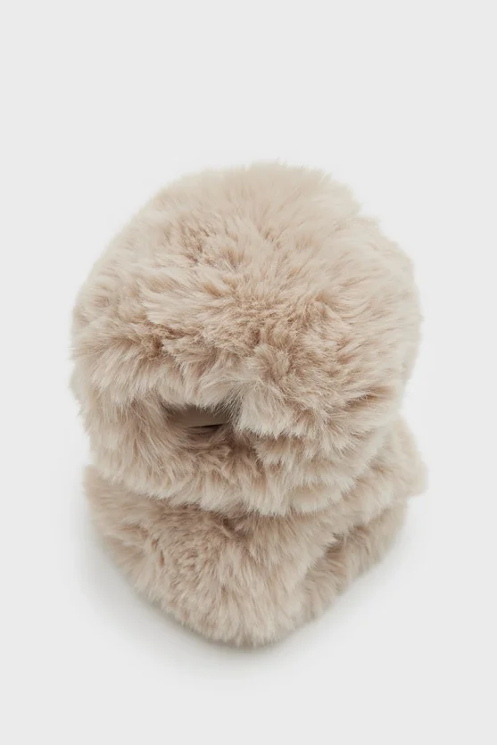 Fur Cuffs Beige - 2