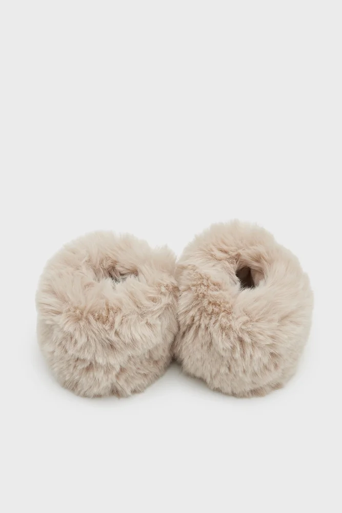 Fur Cuffs Beige