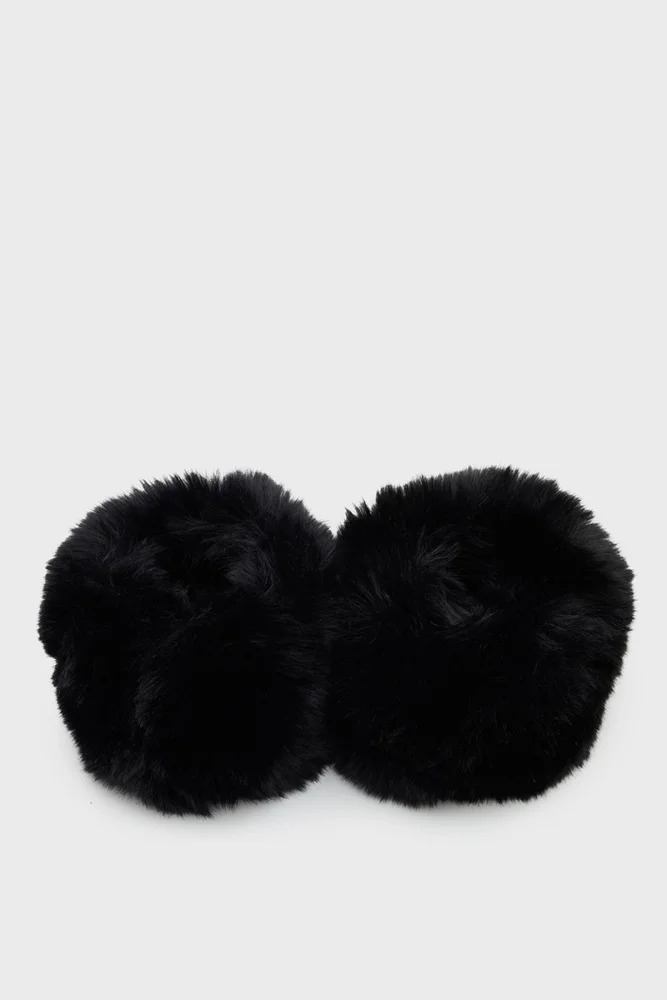 Fur Cuffs Black