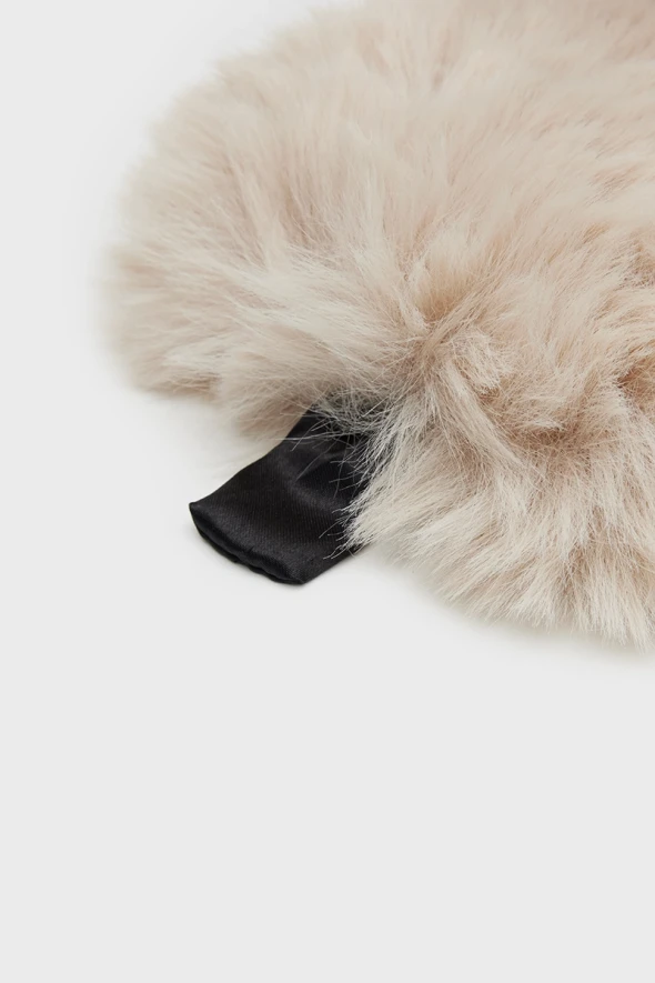 Fur Neck Collar with Magnet - Beige - 2