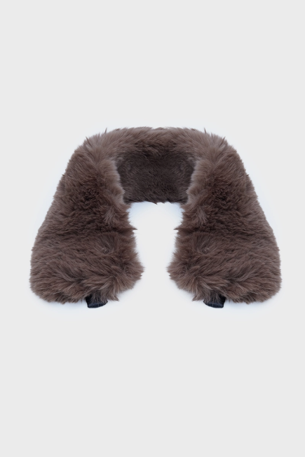 Fur Neck Collar with Magnet - Camel Camel