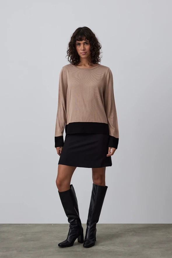 Garnished Knitwear - Beige - 2