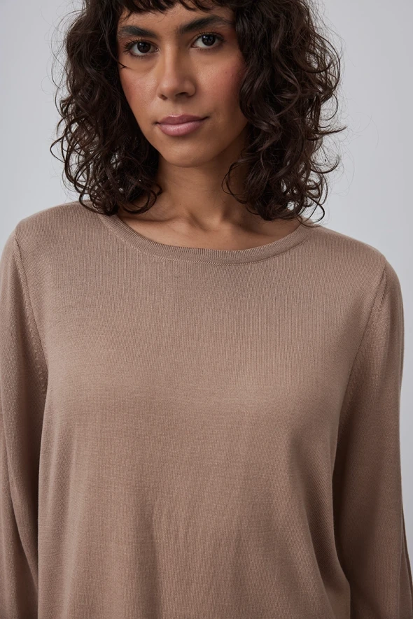 Garnished Knitwear - Beige - 3