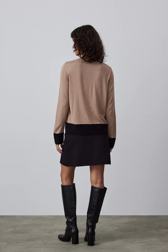 Garnished Knitwear - Beige - 4