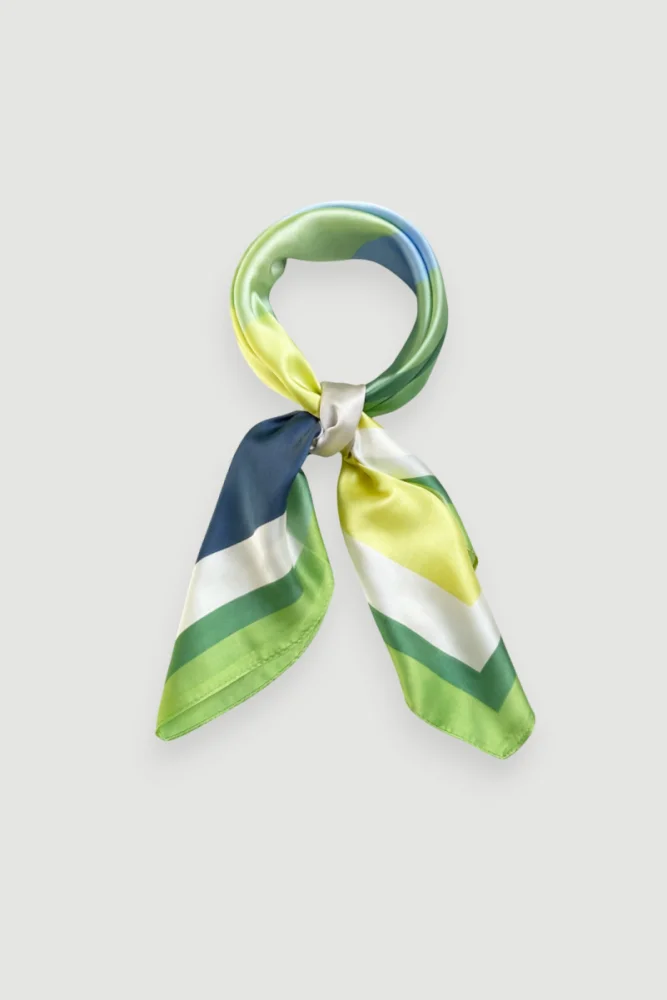 Geometric Patterned Scarf - Green Green