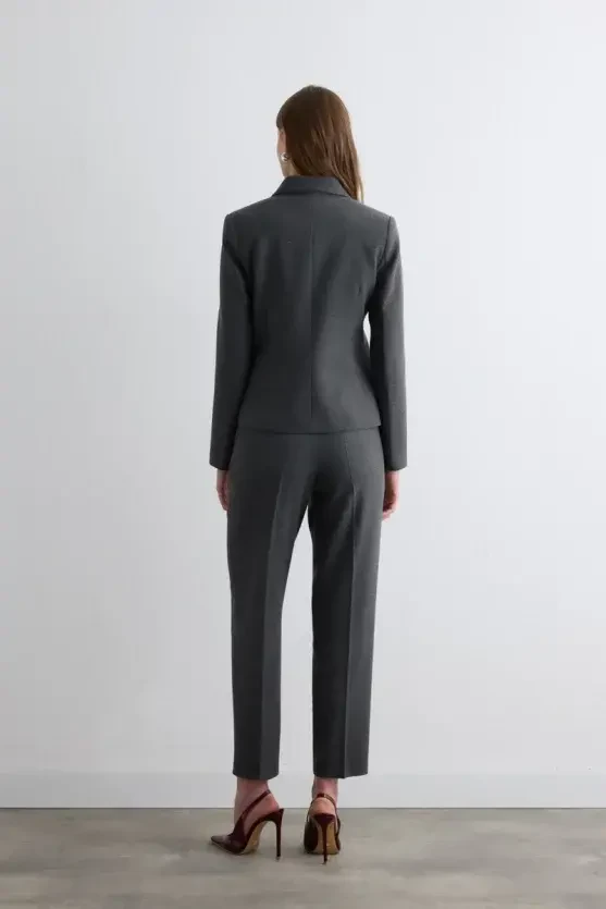 Herringbone Jacket - Gray - 5