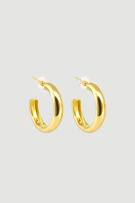 Hoop Earrings - Gold - 2