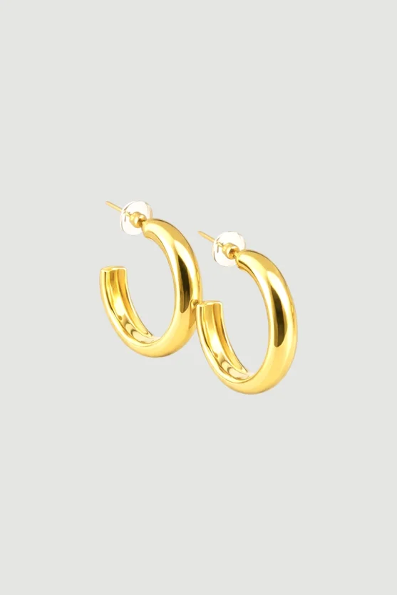 Hoop Earrings - Gold - 3