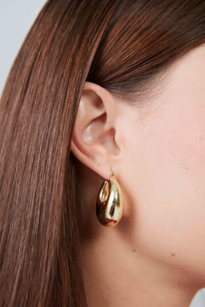 Hoop Earrings - Gold Gold