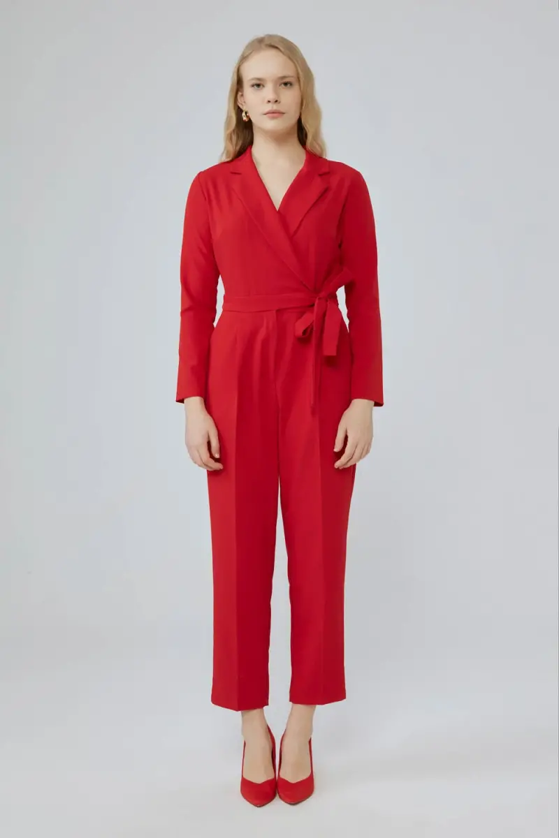 Red 2024 dress jumpsuit