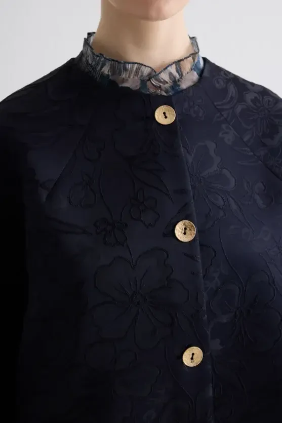 Jacquard Kaftan - Navy - Gusto