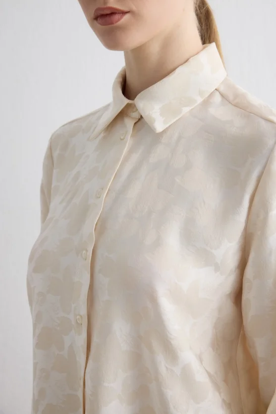 Jacquard Shirt Ecru - Gusto