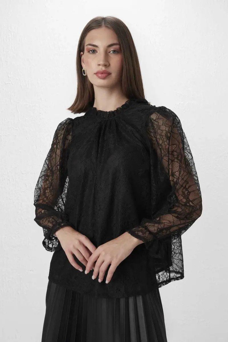 Black 2024 dressy blouse