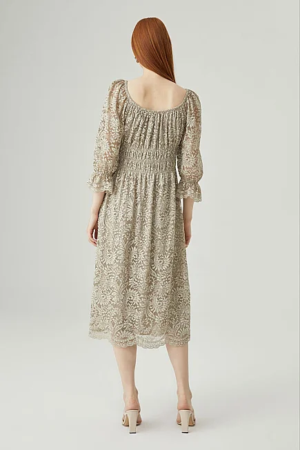 Lace Dress - Mink - Gusto
