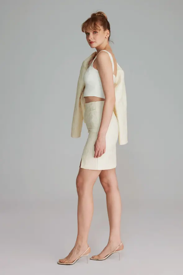 Lace Mini Skirt - Ecru - 7