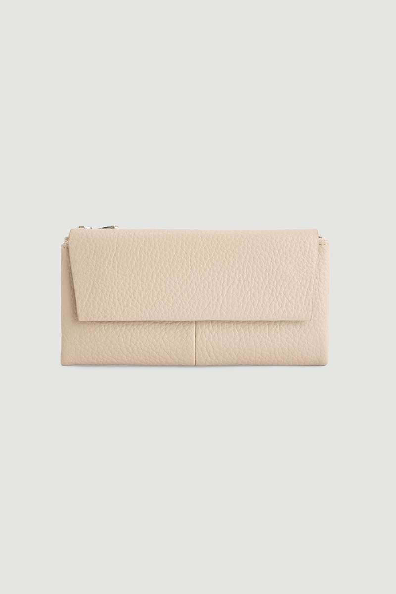 Large Portfolio Wallet Beige - 1