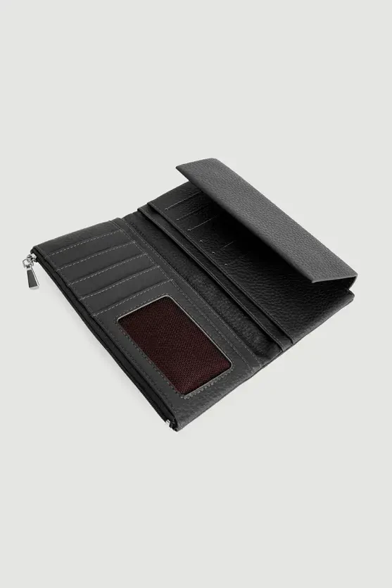 Large Portfolio Wallet - Black - 3