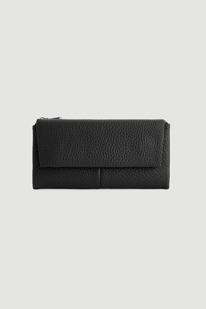 Large Portfolio Wallet - Black - 1