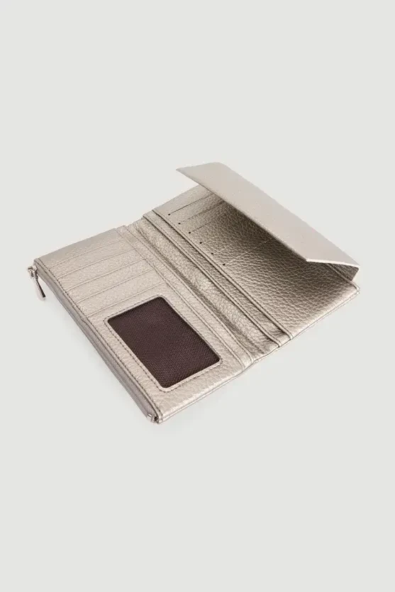 Large Portfolio Wallet - Gray - 3