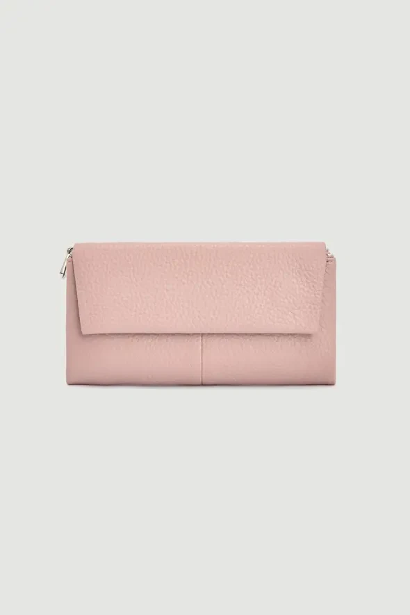 Large Portfolio Wallet - Powder Pink - 1
