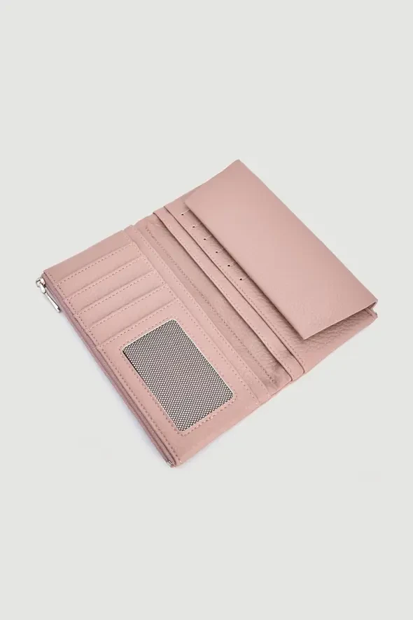 Large Portfolio Wallet - Powder Pink - 2