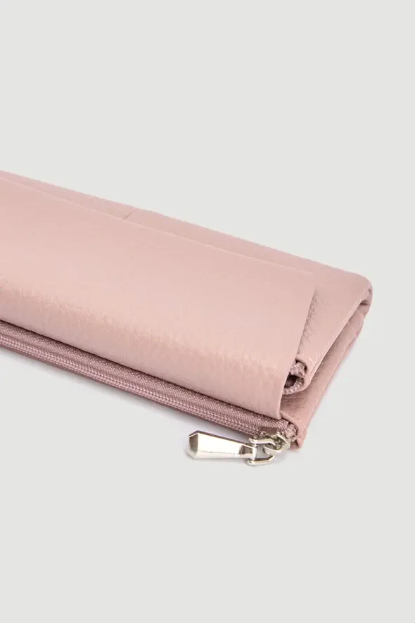 Large Portfolio Wallet - Powder Pink - 3