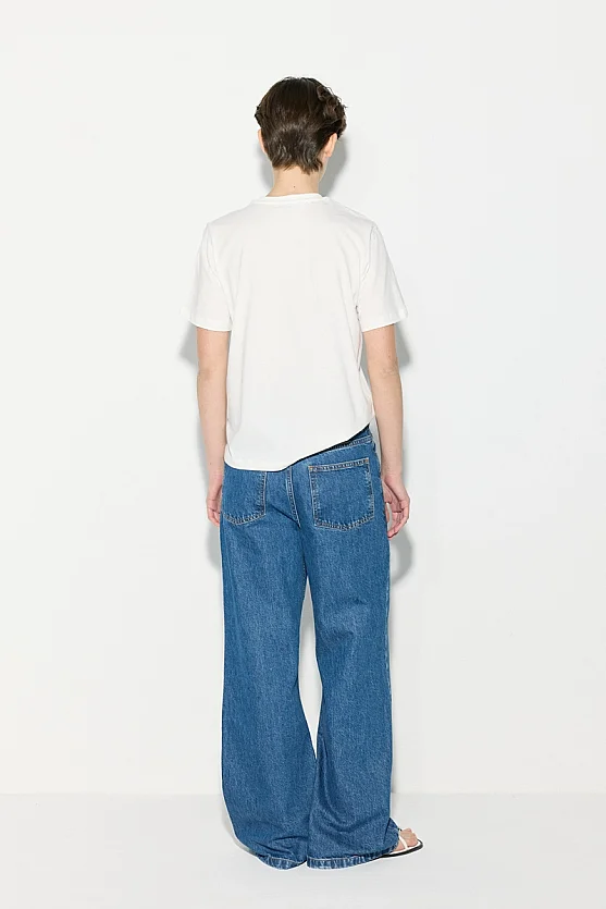 Lemon Embroidered Cotton T-Shirt - White - Gusto