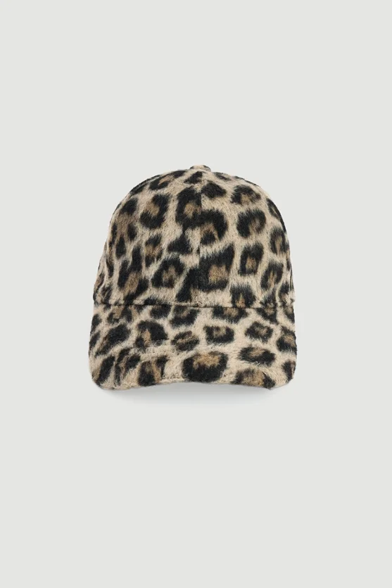 Leopard Print Hat Beige - Gusto