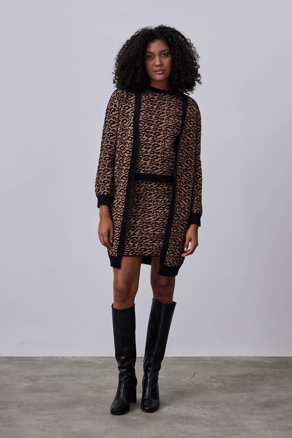 Leopard print knitwear best sale