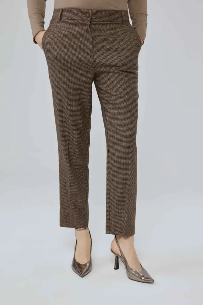 Little Goosefoot Fabric Pants - Brown Brown