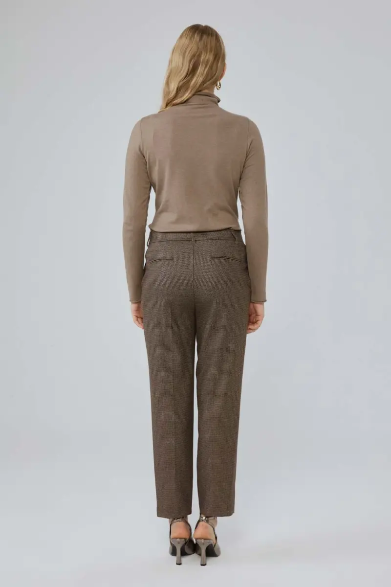 Little Goosefoot Fabric Pants - Brown - 7