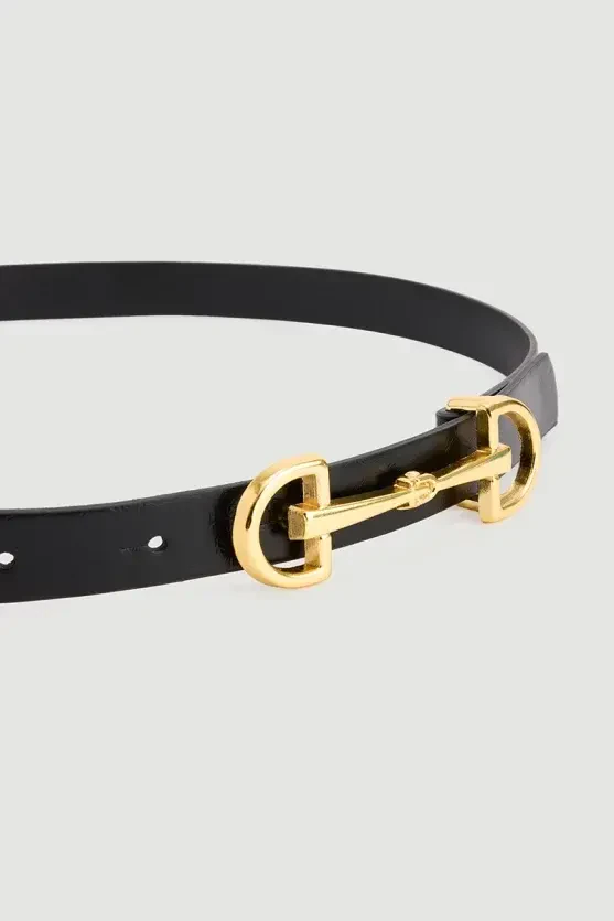 Lock Buckle Belt - Black - Gusto