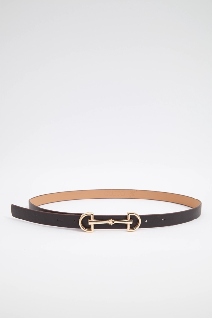 Lock Buckle Belt - Brown Brown