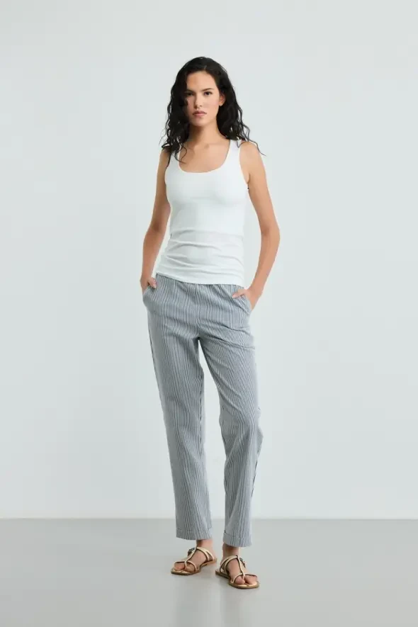 Lycra Tank Top - Ecru - Gusto