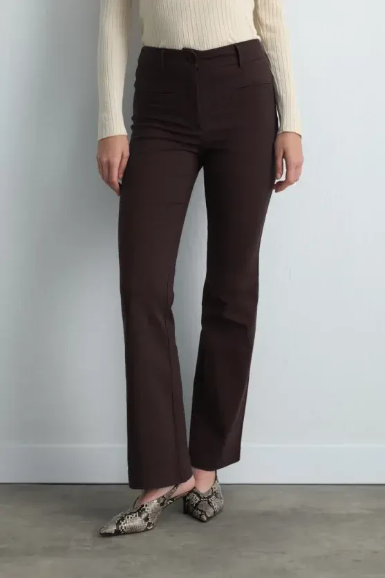 Magic Flare Pants - Brown - Gusto