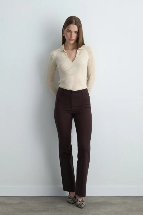 Magic Flare Pants Brown - Gusto