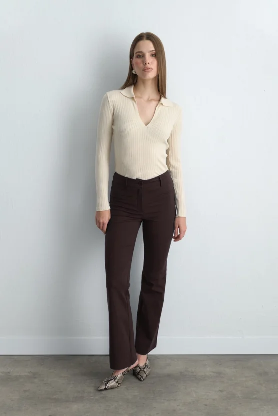 Magic Flare Pants Brown - Gusto