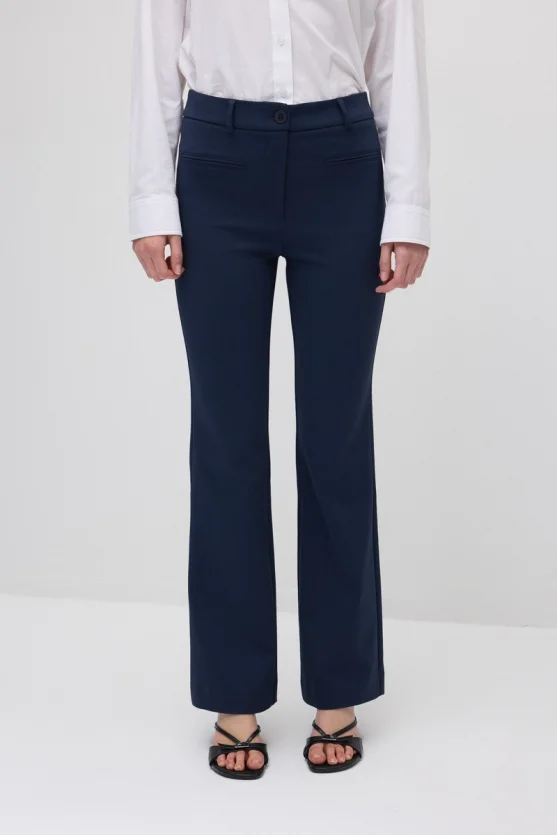 Magic Flare Trousers - Navy Blue - Gusto