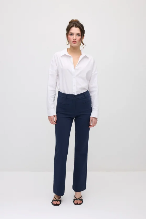 Magic Flare Trousers - Navy Blue - 3