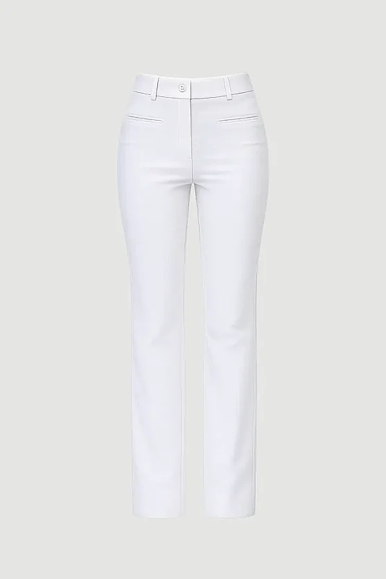 Magic Flare Trousers - White - Gusto