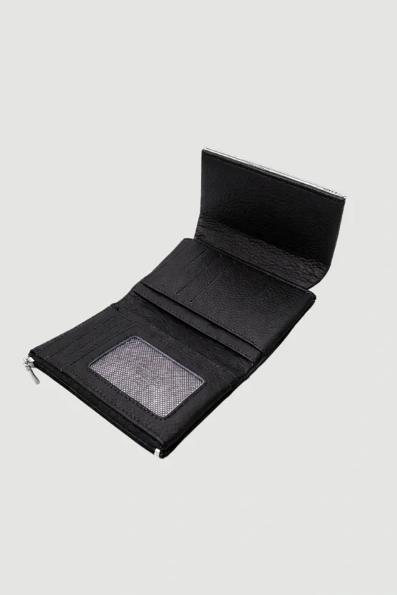 Metal-Detail Wallet – Black - 2