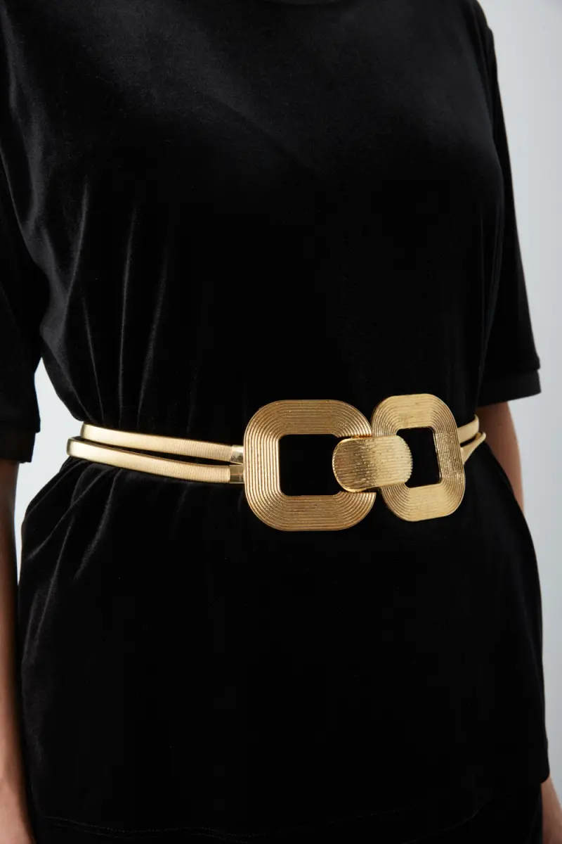 Gold deals elastic belt