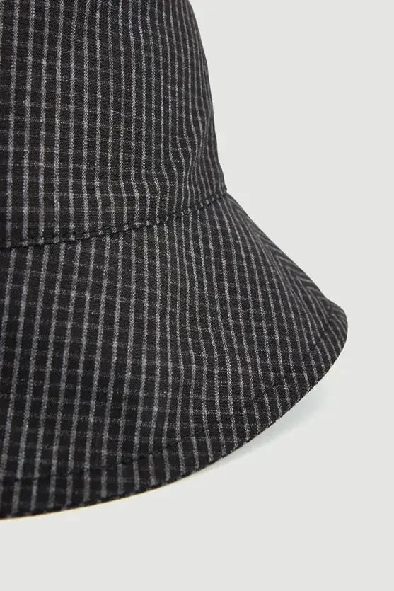 Mini Checkered Hat - Black - Gusto