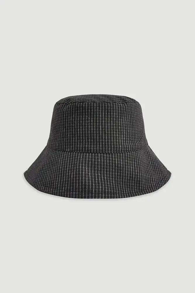 Mini Checkered Hat - Black Black