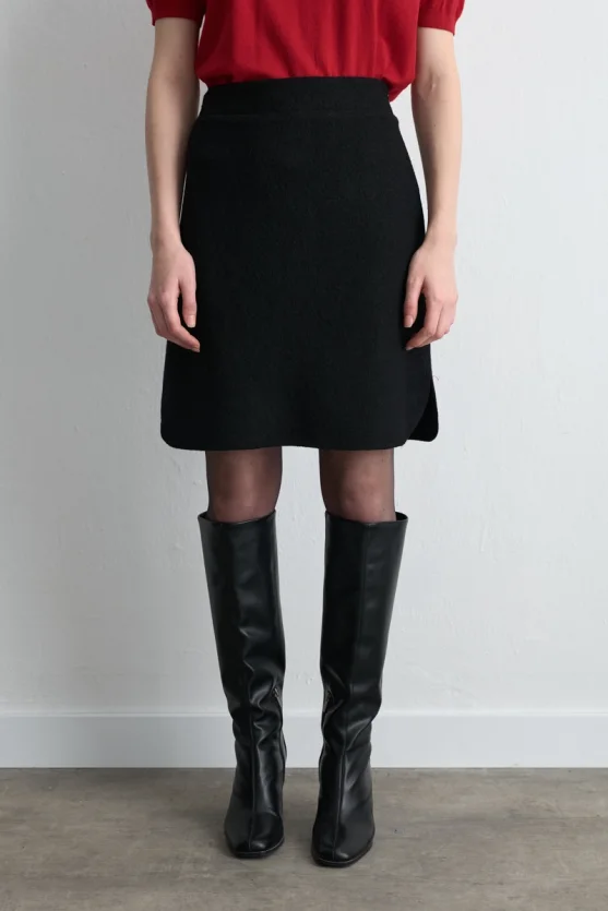 Mini Wool Skirt Black - Gusto