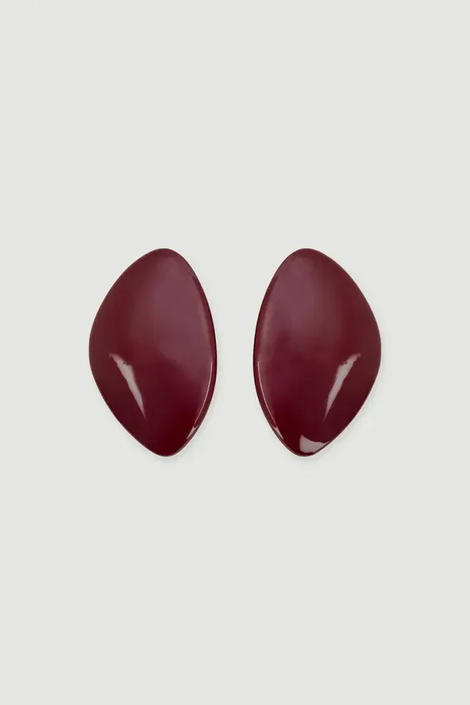 Minimal Earrings - Red Red